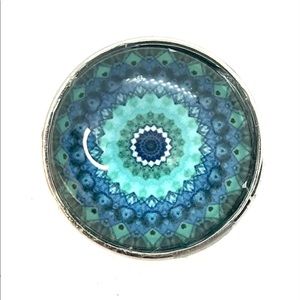 Mandala #12 Snap button 20mm Gingersnaps ASN20